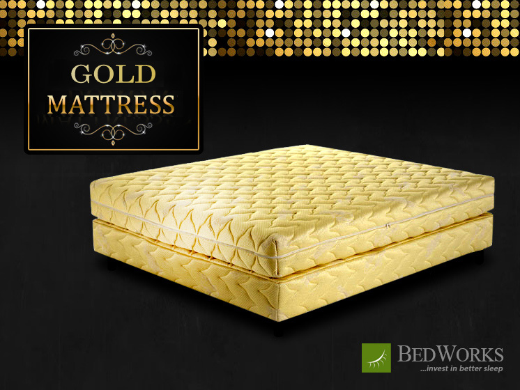 black and gold mattress tops