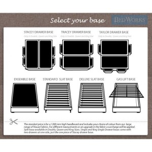 Storage bed base options